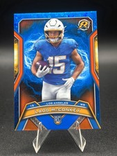 2024 Topps Resurgence - Rookies Ladd McConkey #154 Blue & Orange Spark Refractor