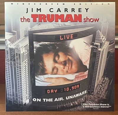 #ad THE TRUMAN SHOW Laserdisc 1998 Widescreen Edition Jim Carrey TESTED Rare LD $44.99