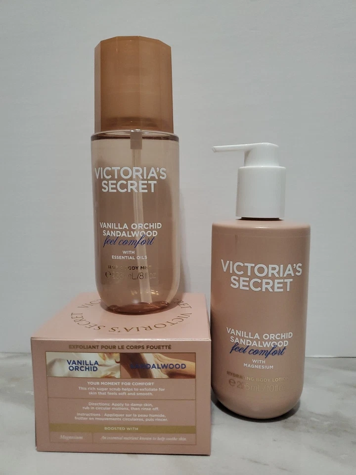 Victoria's Secret ваниль орхидея сандаловое дерево чувствовать комфорт с магнием 3 x лот - Изображение 2 из 4