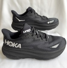 Hoka One One Clifton 9 GTX 1141490F BBLC Gore-Tex Black Women  s Size 10 B