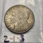 1898 Morgan Dollar .900 Silver nice toning 2-1-5