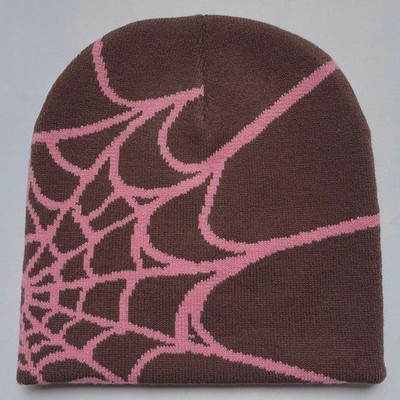Four Seasons Coffee Unisex Universal Y2K Knit Hat Spider Web Beanie
