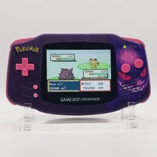 (Tactile Buttons) Gengar Game Boy Advance, Funnyplaying Backlit IPS Screen
