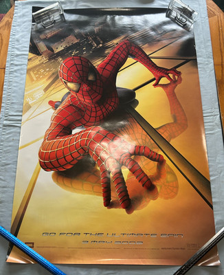 2001 SPIDER-MAN 3 MAY 2002 GO ULTIMATE SPIN ONE-SHEET DOUBLE SIDED MOVIE POSTER