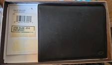 Vintage New Hartmann Black Leather Wallet Travel Bifold