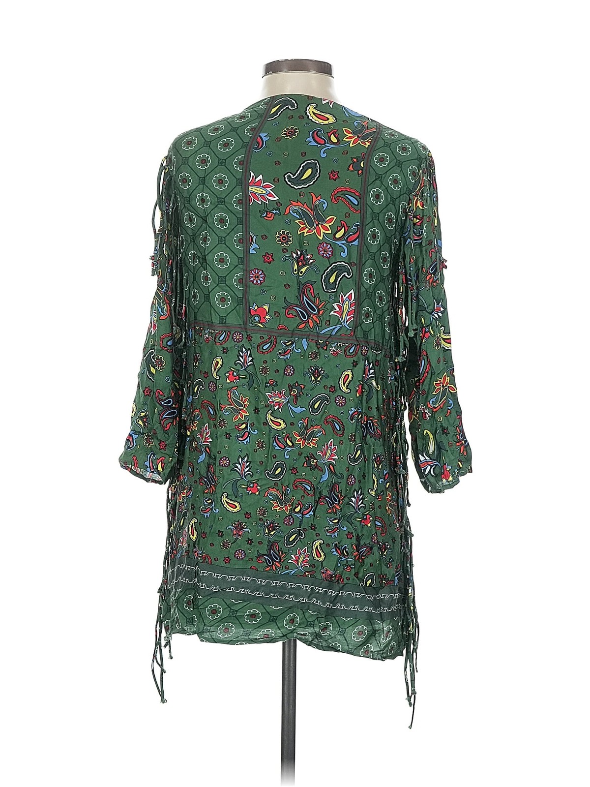 Zara Women Green Casual Dress XS thumbnail 2