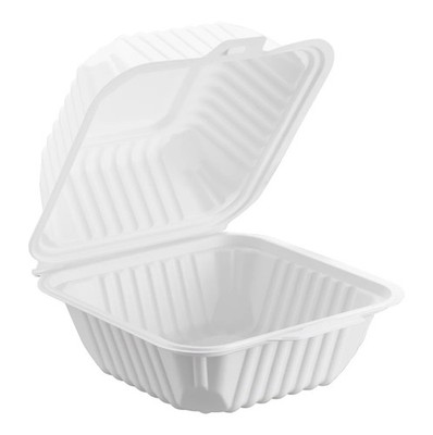 Eco MFPP Center Slide, Clamshell Container 6'' x 6'', (250pcs)