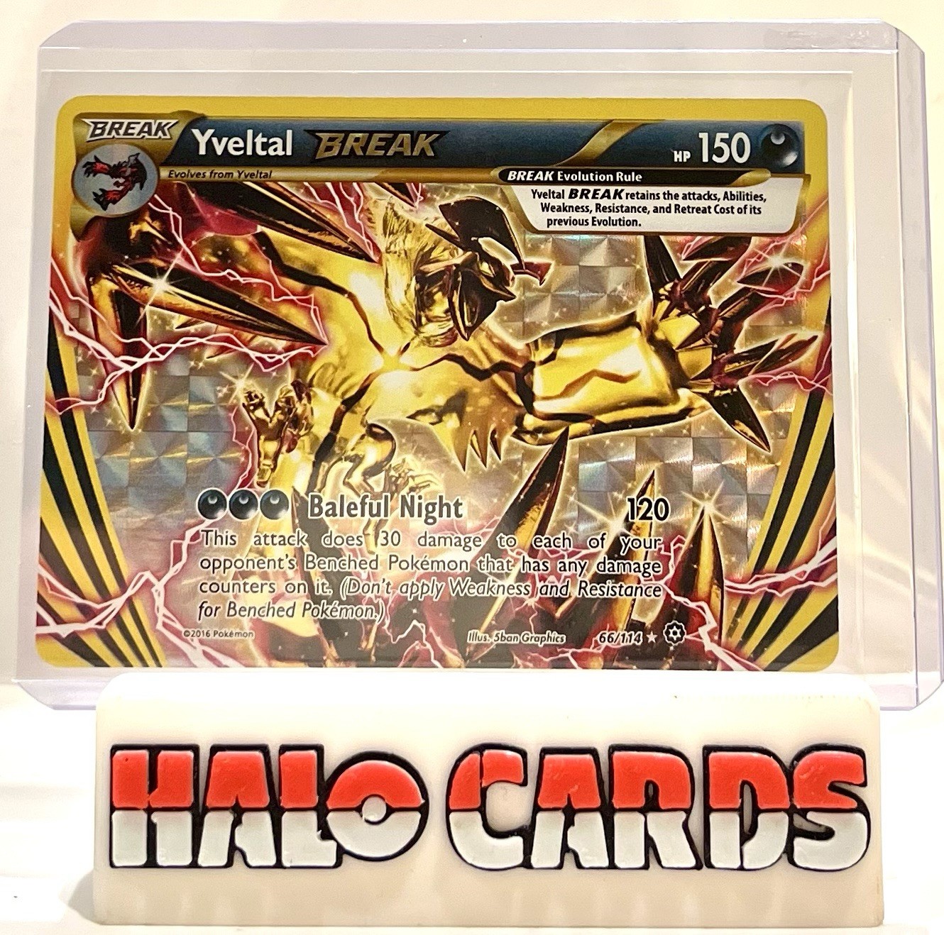 PACK FRESH Yveltal BREAK - 66/114 Steam Siege Ultra Rare Pokemon MINT B