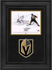 William Karlsson VGKs Dlx Frmd Signed 8 x 10 Goal Between Legs Spotlight Photo