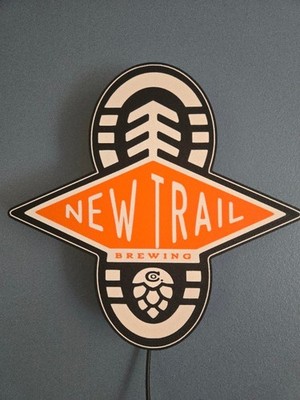 New Trail Brewing LED Lightedf Sign - Size:9.5'' x 9.5'' x 1.5''