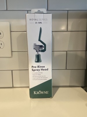 Krowne Royal Series Pre Rinse Spray Head Replacement Brass Silver 21-129L