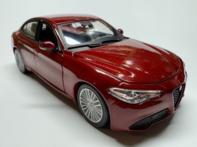 Red 1/24 Alfa Romeo Giulia Die-cast Car By Bburago