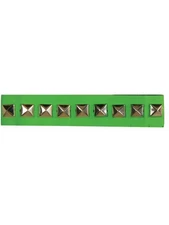 Gothic Punk Vampire Biker Costume Studded Neon Green Choker
