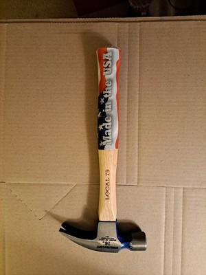 VAUGHAN 002-2 16 oz Rip Claw Nail Trim New Hammer 13'' Hickory Handle USA Brcs4