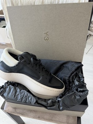 Y-3 Centennial Lo Men s Low Top Lace-Up Canvas Sneakers Black/Bliss/Off White