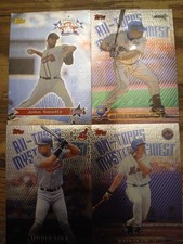 !!! TOPPS 1998 Mystery Finest MLB Card Lot !!! - 4 Cards Smoltz Bagwell Justice…
