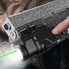 700 Lumen Green/Red/Blue Pistol Light Laser Combo Beam Sight Tactical Flashlight