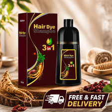 Hair Dye Shampoo Herbal Hair Color Dye Black/Brown Color Shampoo 500ml For Women