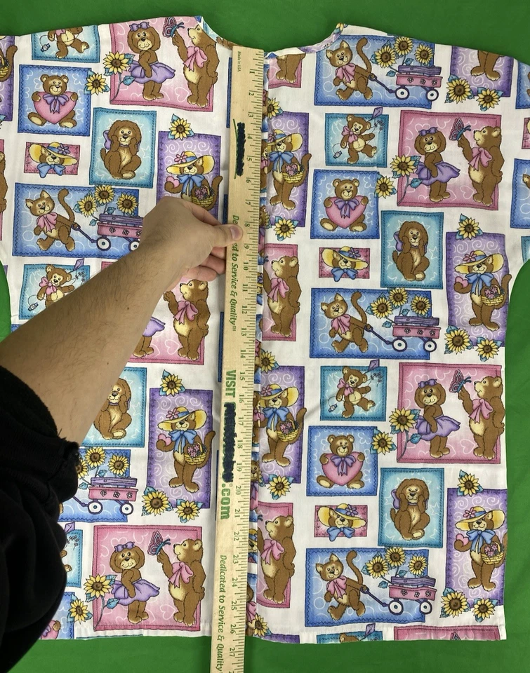 Medium Bear Cat Dog Simply Basic Scrub Shirt - Image 4 of 4