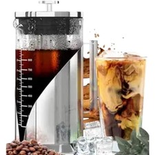 CAFÉ DU CHÂTEAU Cold Brew Coffee Maker 1L Stainless Steel Press Pot