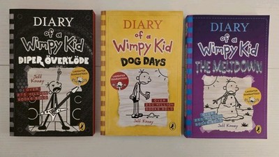 Diary Of A Whimpy Kid Bundle - Dog Days - Diper Overlode - Meltdown Jeff Kinney