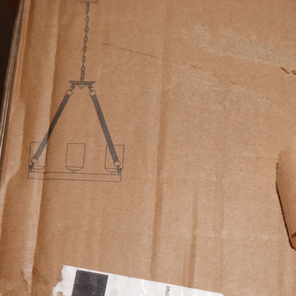 LNC Stebrigic 6-Light Medium Brown Chandelier A02992 - Image 2 of 4