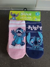 Disney Stitch Socks Womens 4-10 Low Cut 10 Pairs Moods Sassy Silly Hangry Evil