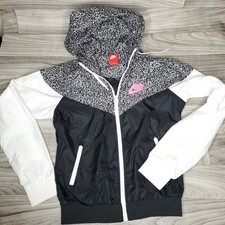 NIKE SPORTSWEAR Windrunner AOP Running Jacket 617217-010 Womens Small Rare