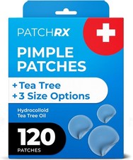 PatchRx Pimple Patches for Face 120 Patches , Hydrocolloid Acne Patches with Te
