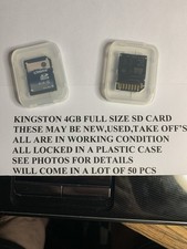 Kingston LOT OF 100 -4GB Class 4 - SD Card - SDHC FULL SIZE CARD