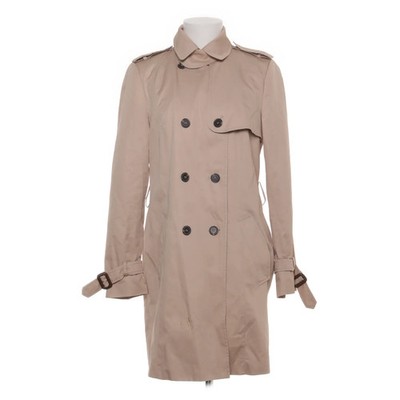 Zara Basic, Trenchcoat, Damen, Größe: L, Beige, Baumwolle/Polyester #SEG