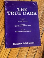 The True Dark song cycle baritone piano Stevens nos RARE ship tomorrow