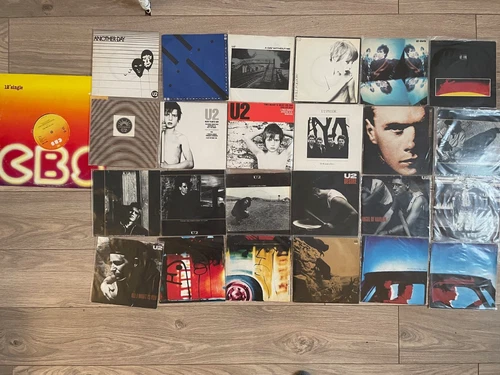 U2 Full Set 24x 7" 1x 12" Vinyl Singles: Out Of Control, Another Day, 11 O'Clock