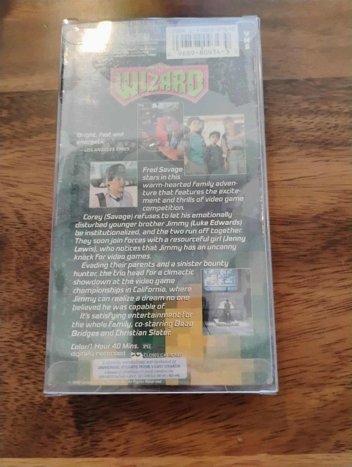 Factory Sealed The Wizard VHS 1989 First Print w watermarks Fred Savage Nintendo - Image 2 of 4