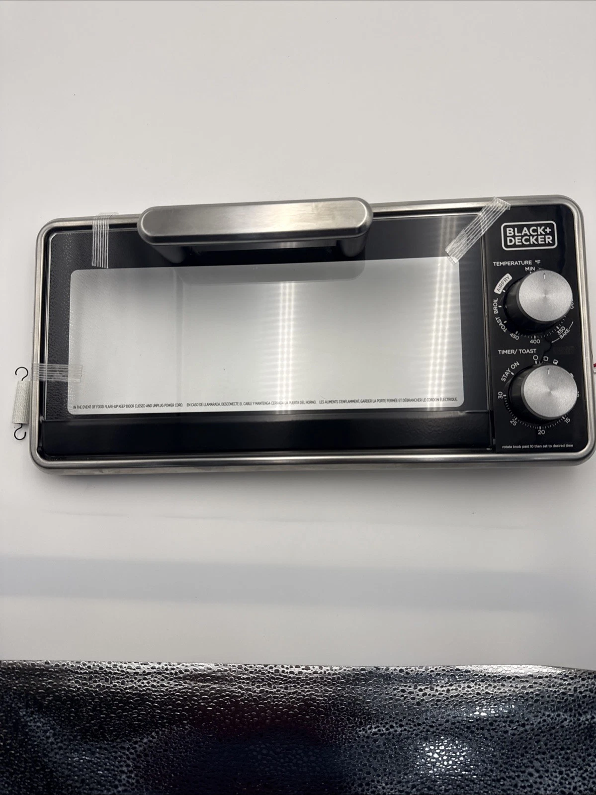Handles Glass Panels, Timer Knobs For Black+Decker Crisp & Bake Toaster Oven
