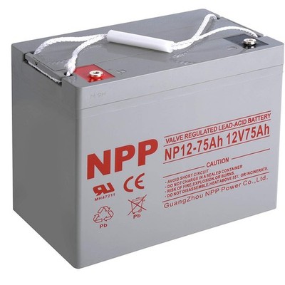 NPP NP12-75Ah 12V 75Ah AGM VRLA Battery - High-Capacity