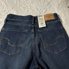 Signature by Levi Strauss Dark Blue Wide Leg Jeans SZ 2 NWT