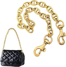 Bag Chain,Purse Chains for Handbags,Chunky Purse Chain,Flat Chain Strap for H...