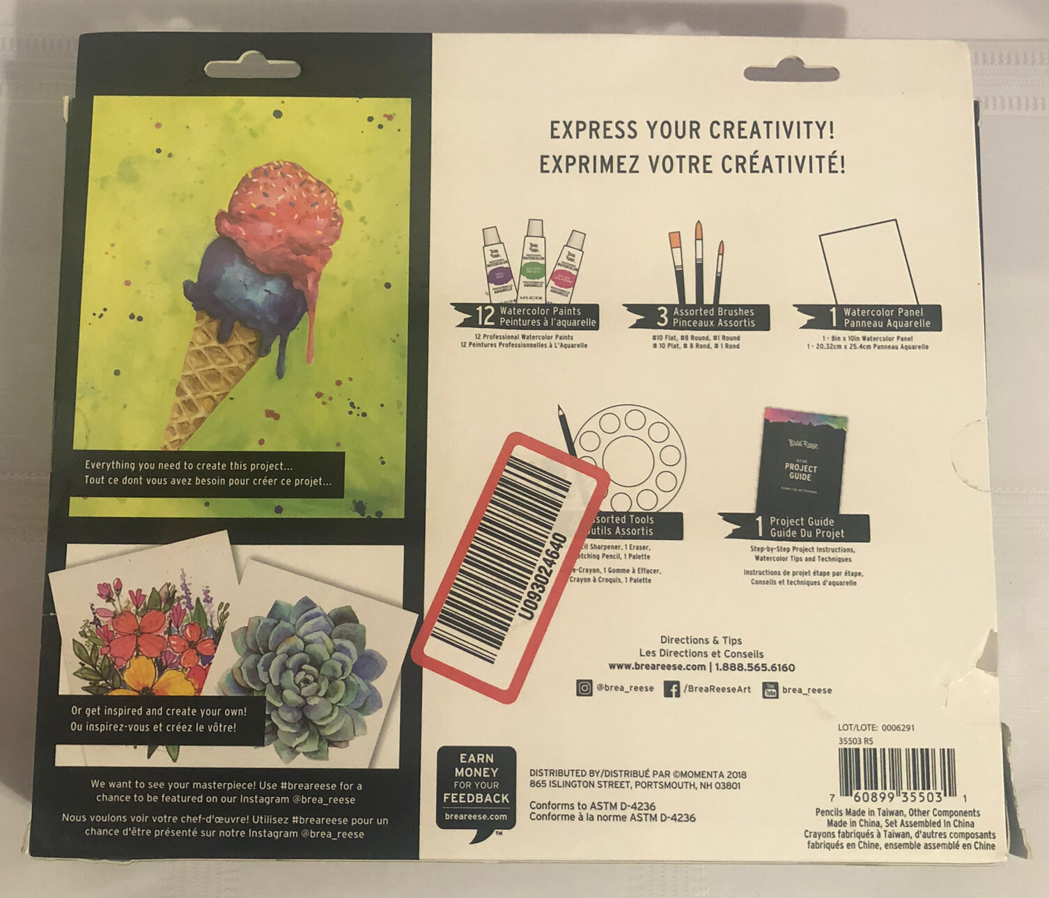 NEW! Brea Reese Watercolor Paint Kit. Open Box. eBay