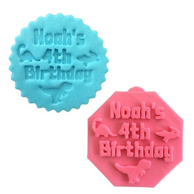 Personalisierter Name Alter Geburtstag Debosser Stempel Fondant