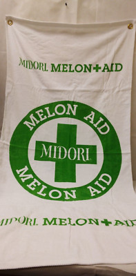 Midori Melon Liqueur Melon Aid Beach Towel NOS
