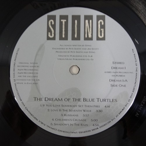 Sting The Dream Of The Blue Turtles 12" Vinyl LP A&M 1985 DREAM-1 EX/VG+ - Picture 4 of 9
