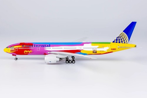 NG 1/400 Continental Airlines Peter Max Boeing 777-200ER N77014 72005 Model NEW - Picture 3 of 8