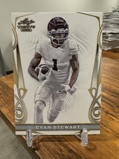 2023 Leaf Trinity Football Mega Box Evan Stewart Prospect RC Card 🔥📈