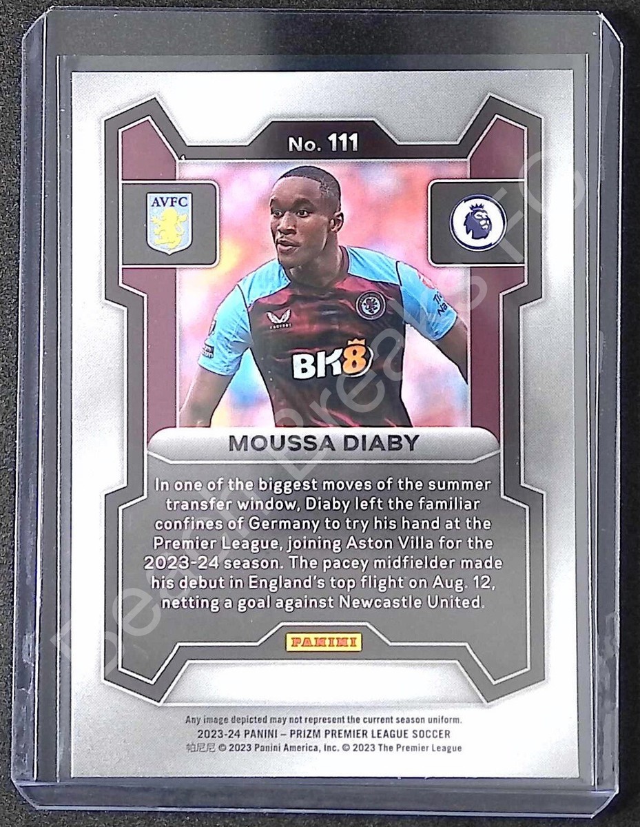 Moussa Diaby ASTON VILLA 2023-24 Panini Prizm Base | eBay