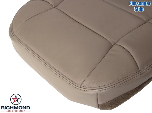 00 01 02 Lincoln Navigator - Cubierta de asiento de cuero genuino inferior lateral del pasajero bronceado - Imagen 6 de 14