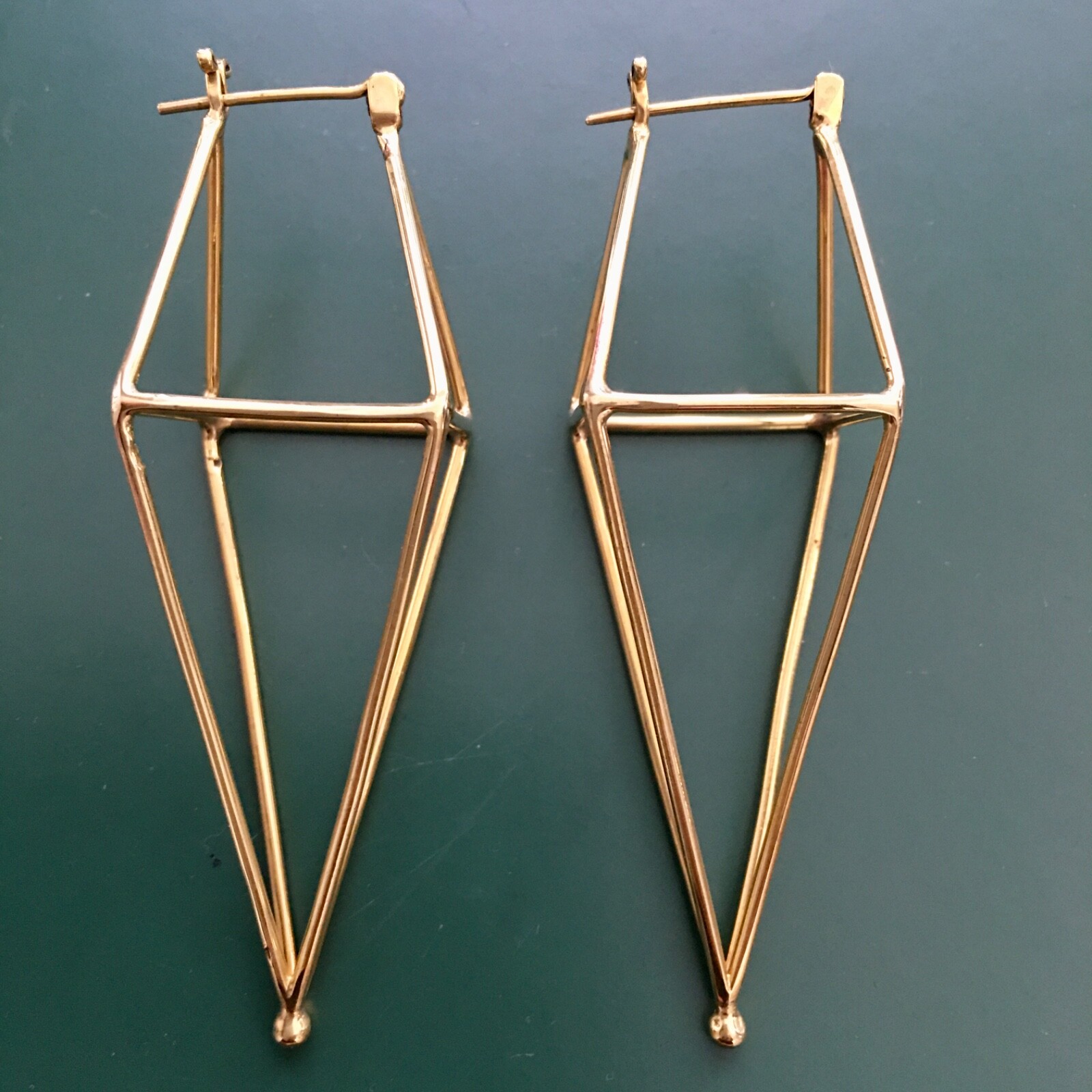 Brasstone Prism Statement Earrings - image 8