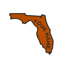 CUSTOM YOUR TEXT Florida Patch Embroidered Iron-on Applique Nature Personalized