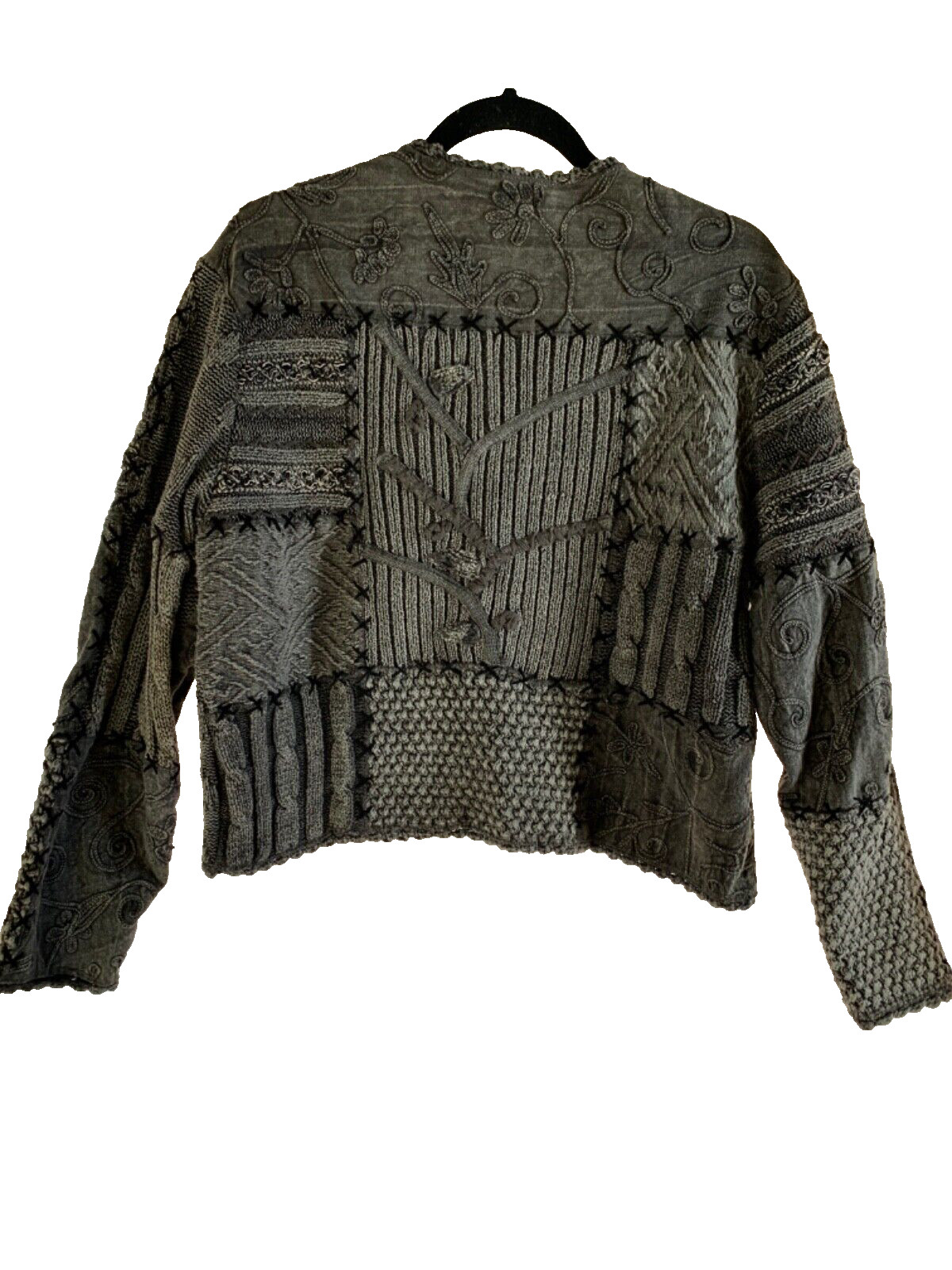 Sandy Starkman knit jacket gray large - image 2