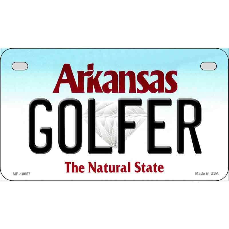 Golfer Arkansas Novelty Metal Motorcycle Plate MP10057 eBay